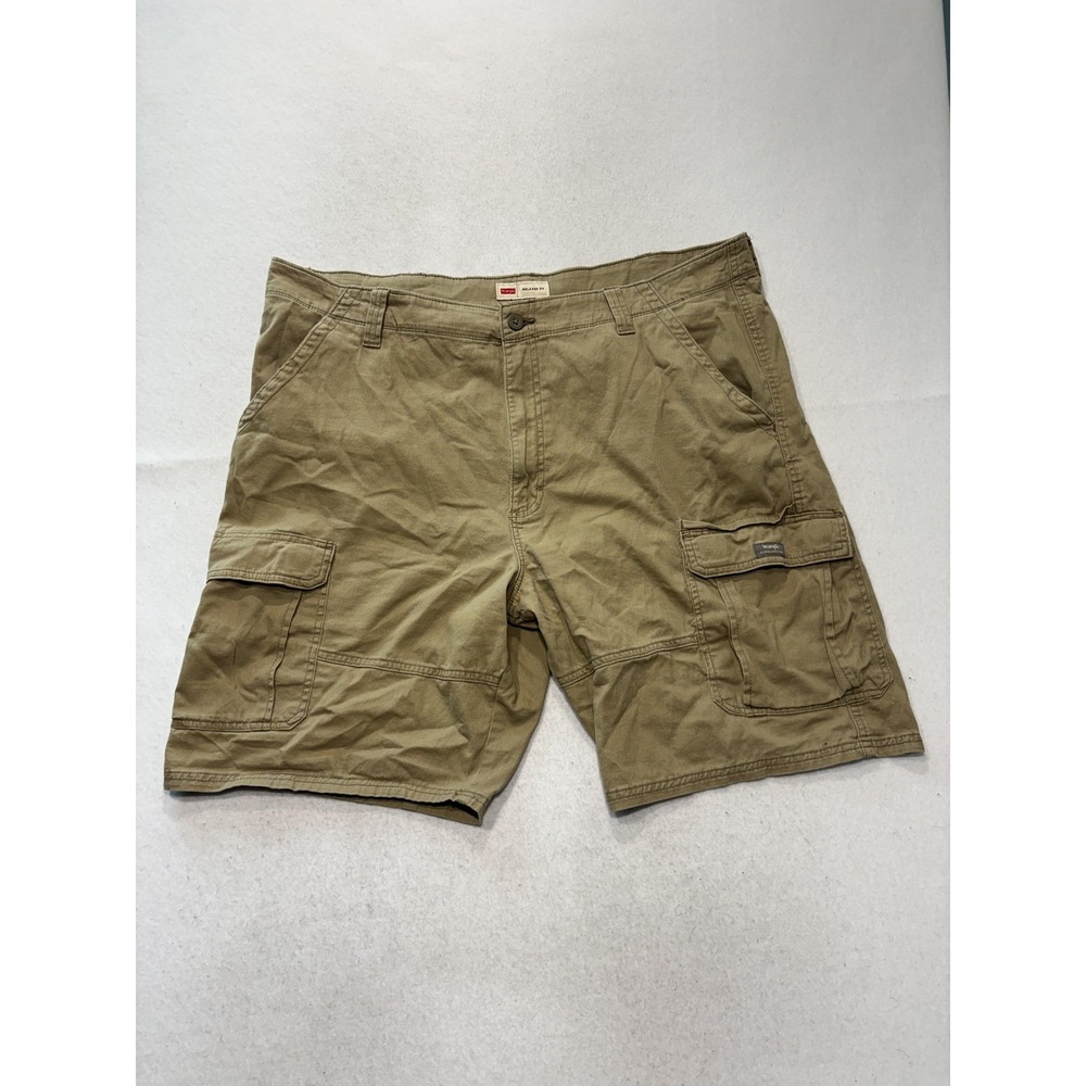 Wrangler Mens Relaxed Fit Cargo Shorts 40 Beige Canvas Stretch Hiking 11231492f
